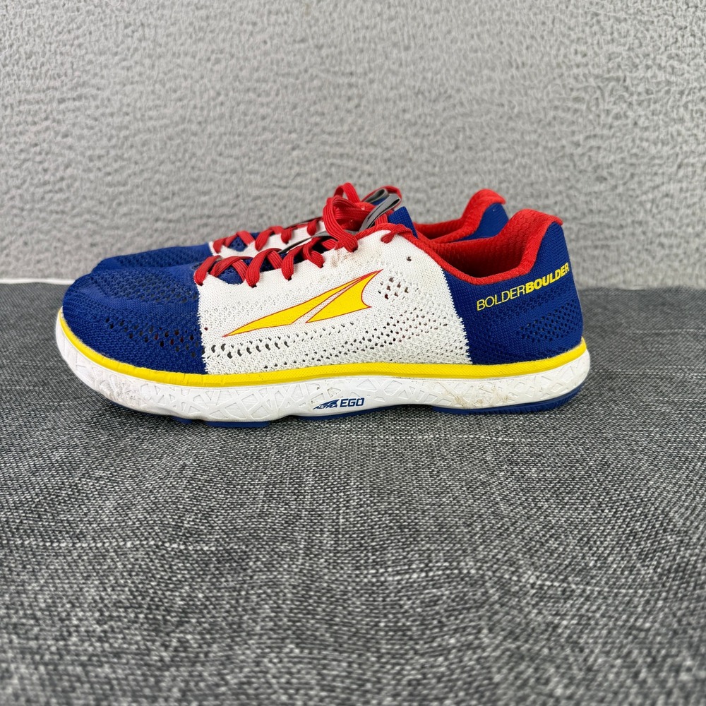 Altra Escalante Bolder Boulder Women 9.5 Blue White Red Colorado Running Shoes